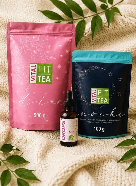 🌿 KIT DETOX — Vital Fit Tea

☀️ Té de Día + 🌙 Té de Noche + 💧 Drops