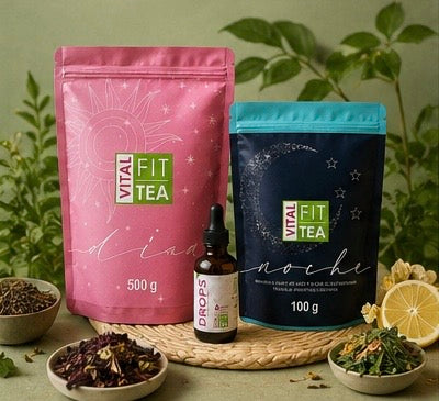 🌿 KIT DETOX — Vital Fit Tea

☀️ Té de Día + 🌙 Té de Noche + 💧 Drops